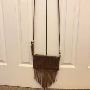 Free people vegan leather tassel bag